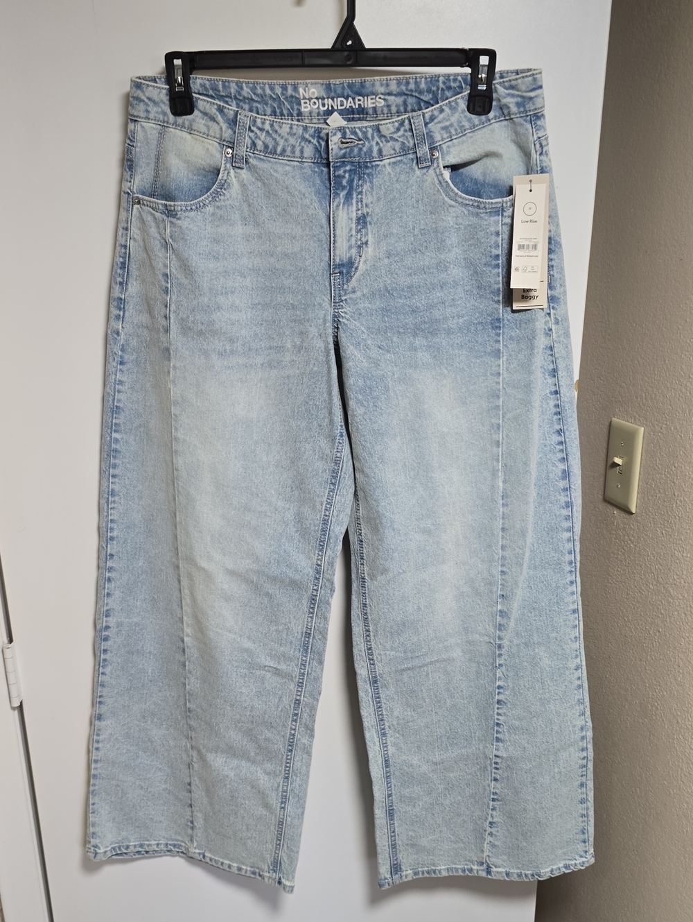 No Boundaries Pale Blue Wide Leg Denim Jeans